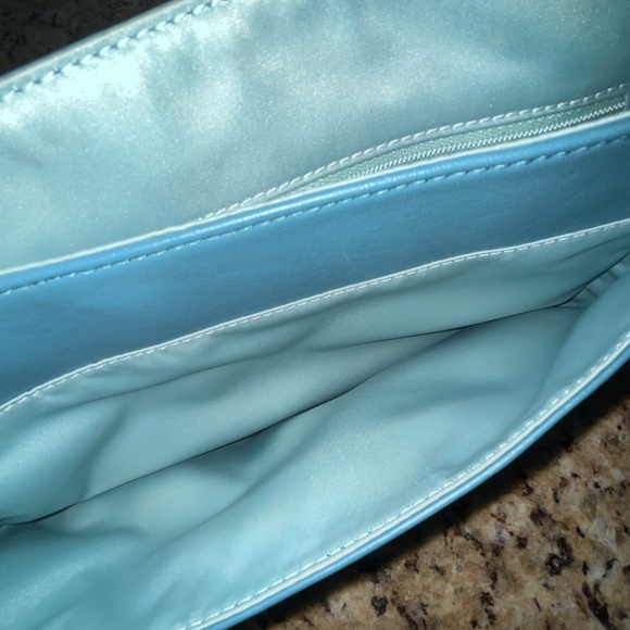 Classic Coach Blue Leather Crossbody Shoulder Bag - Picture 8 of 9